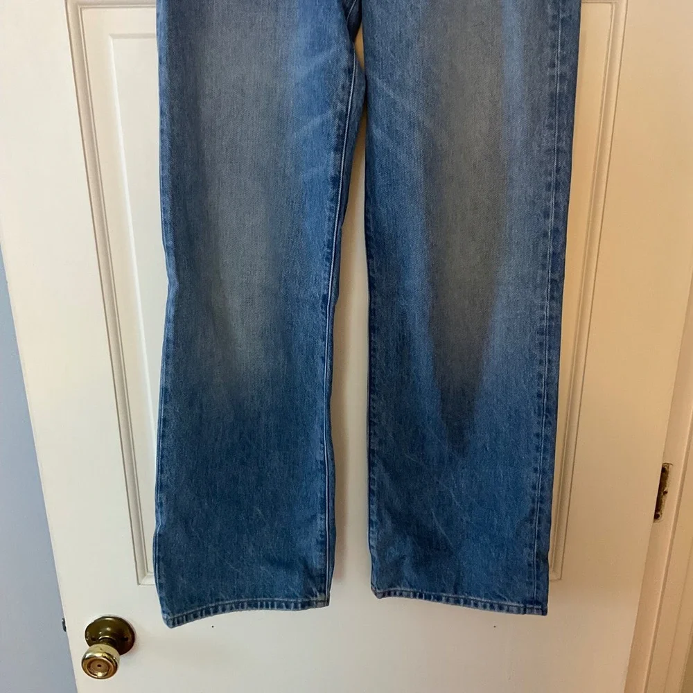 Madewell The Low-Rise Loose Jean Midvale Wash Rigid Denim 23 NWT